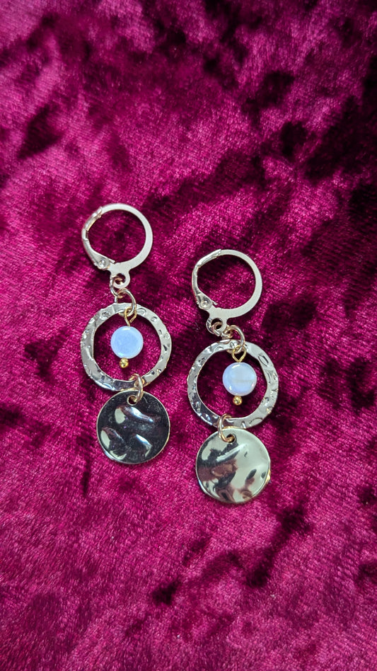 Moonlit Medallion Earrings