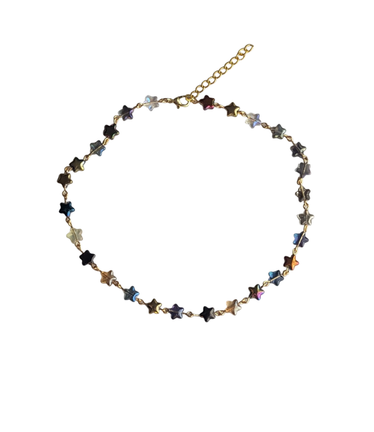 Stellar Thread - Glass Star Bead Necklace | Night Blooming Jasmine