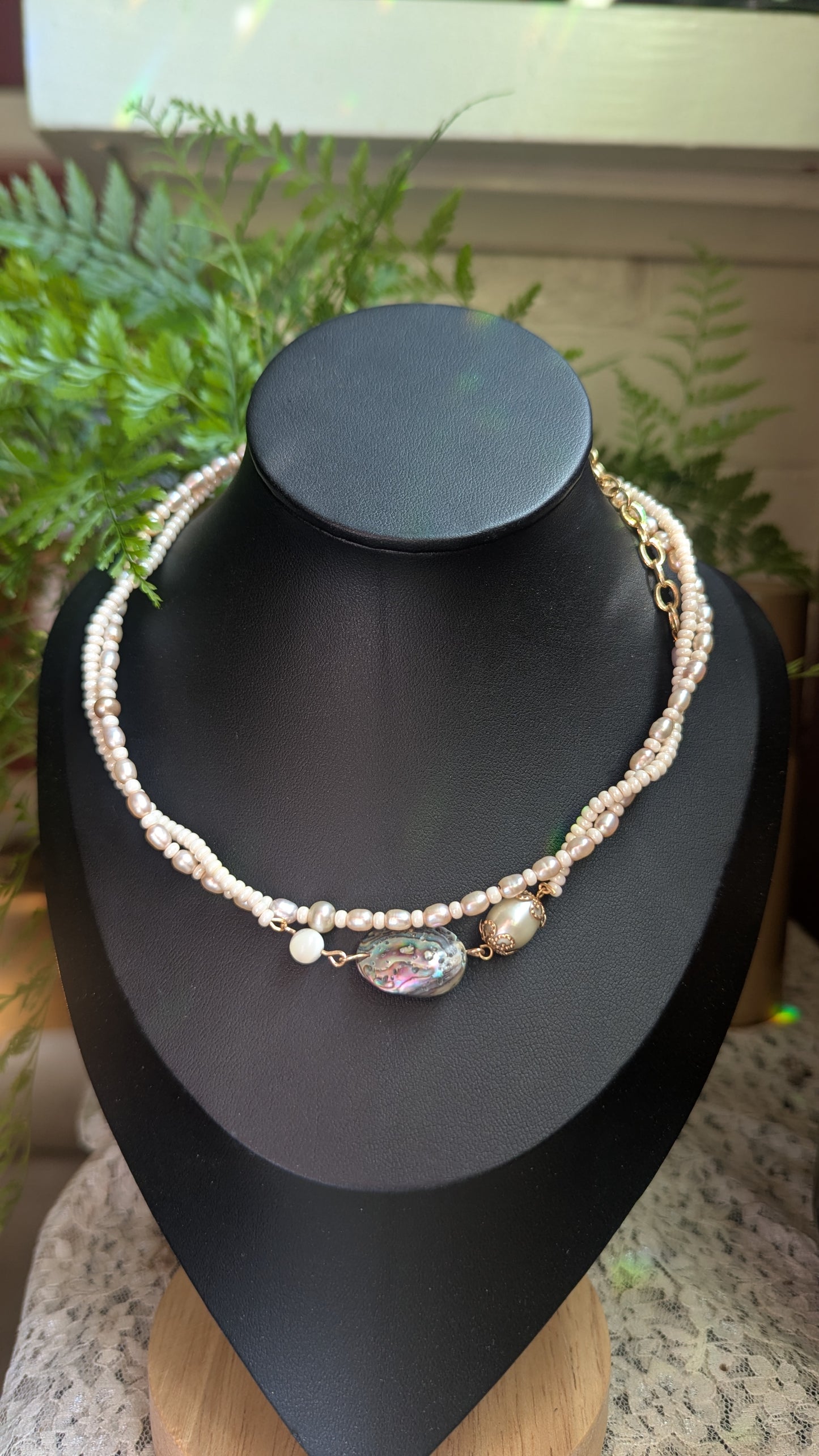 Baroque Pearl Asymmetrical Choker