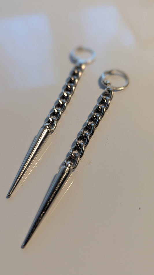 Spike/Chain Earrings