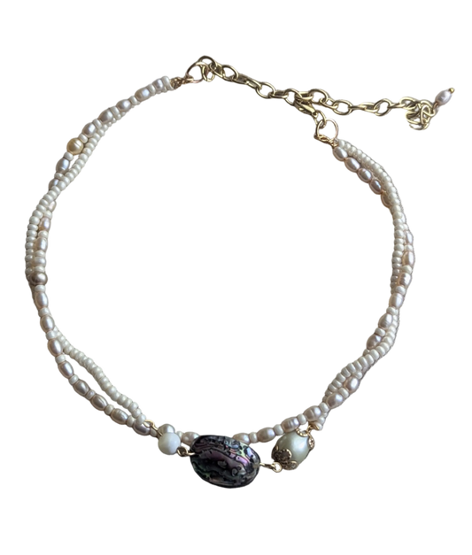 Baroque Pearl Asymmetrical Choker