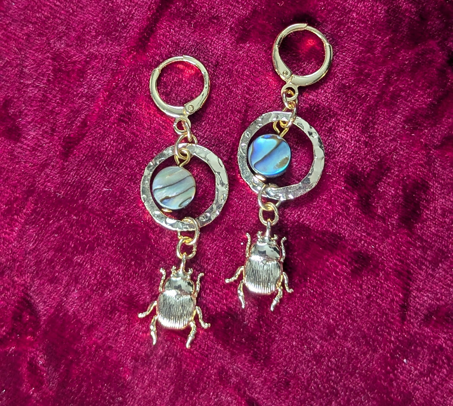 Scarab Shell Earrings