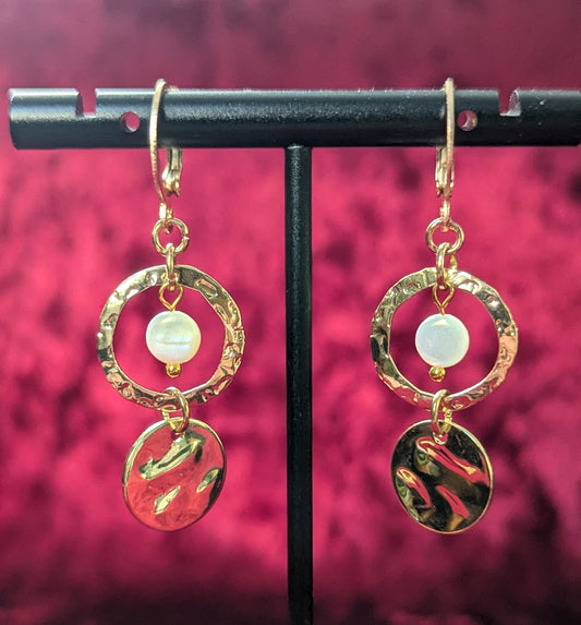 Moonlit Medallion Earrings
