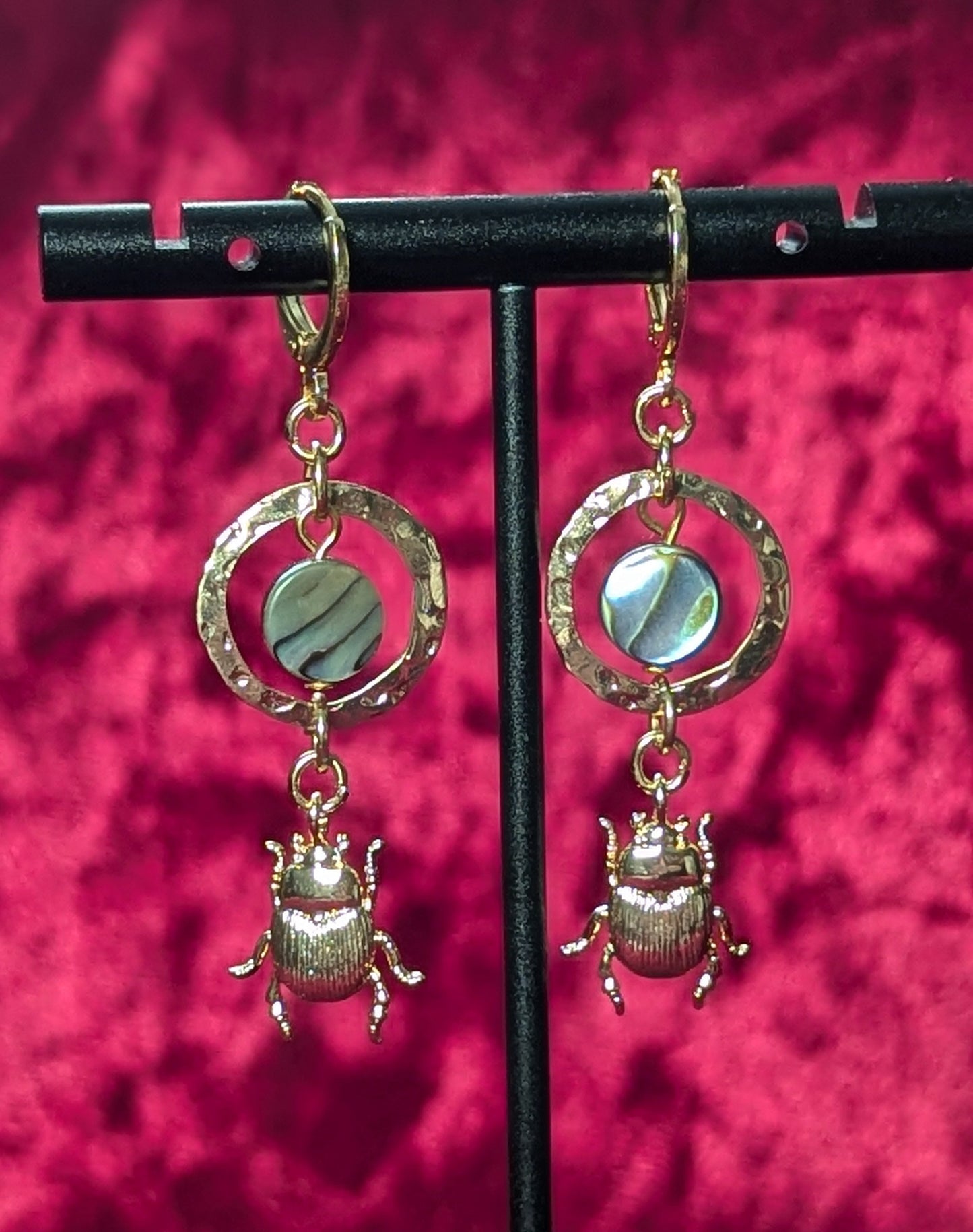 Scarab Shell Earrings