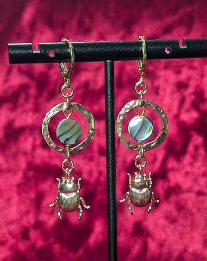 Scarab Shell Earrings