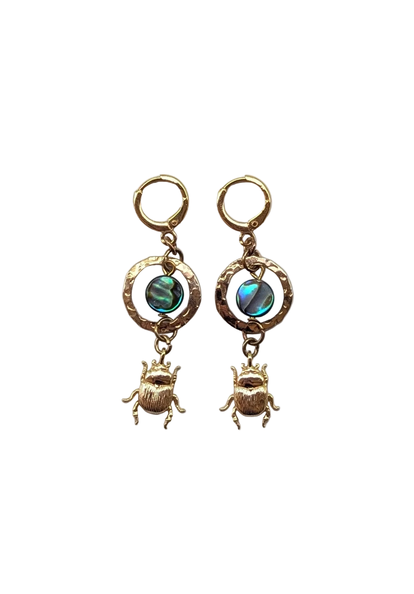 Scarab Shell Earrings