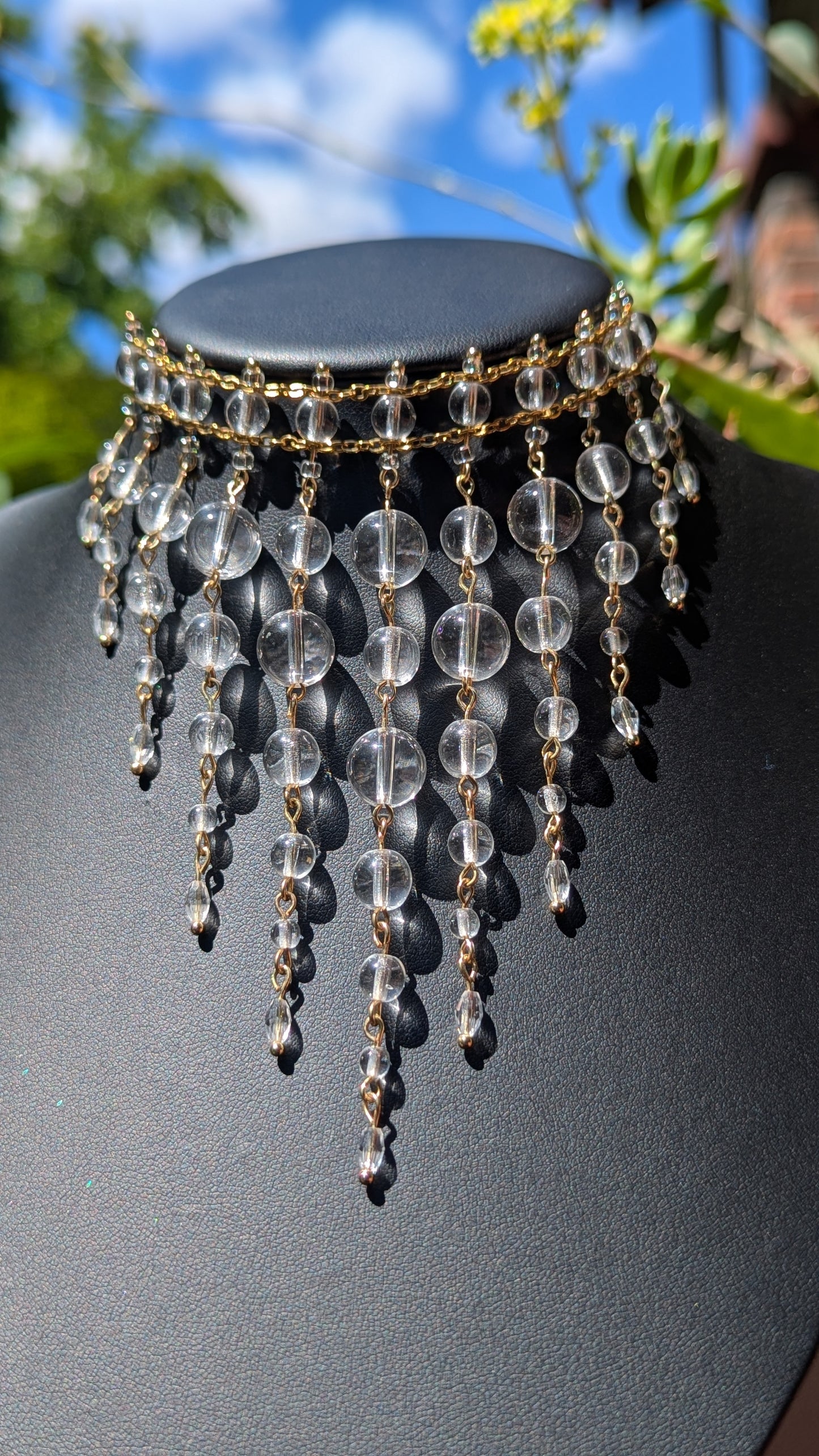 Cascading Quartz Choker