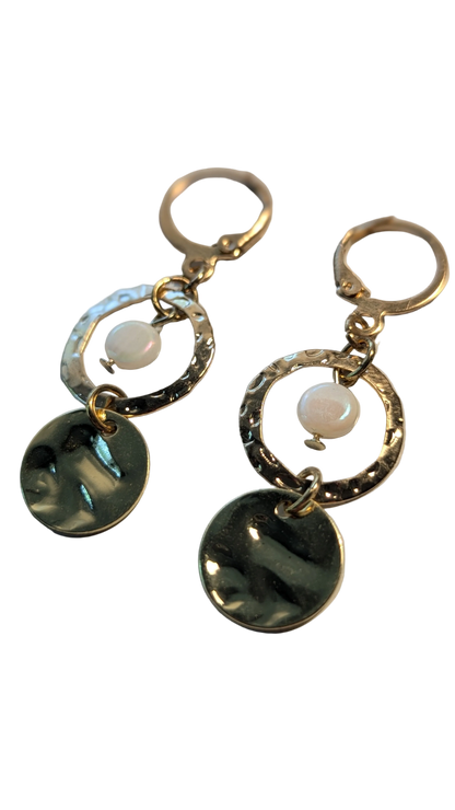 Moonlit Medallion Earrings