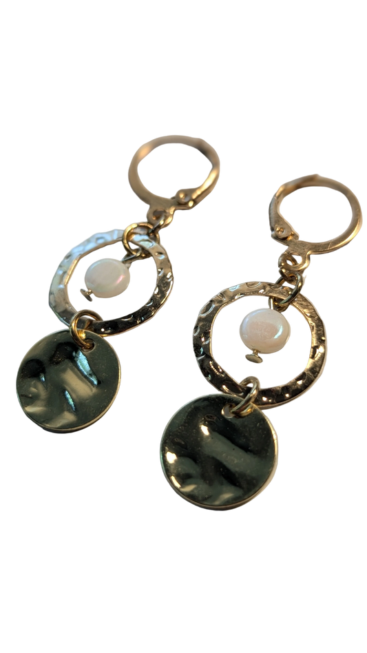 Moonlit Medallion Earrings